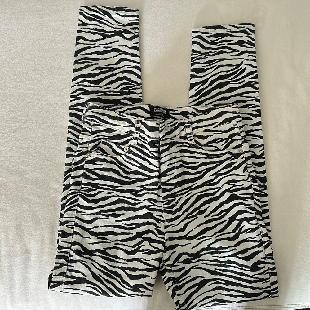 Zara Trafaluc Zebra print pants